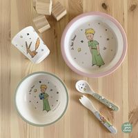 Coffret en mélamine le petit prince rose 5 pièces - Visuel 3